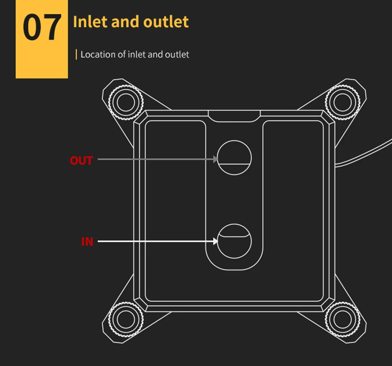 Microaterway do Jato do Bloco de Água da Cpu do Carrinho de Mão para Amd Intel Lga115x 1200 1700 Intelx99 X299 Radiador 5v 3pin Argb Iluminação Sincronização Aura Ventiladores e resfriadores - Imagem 5