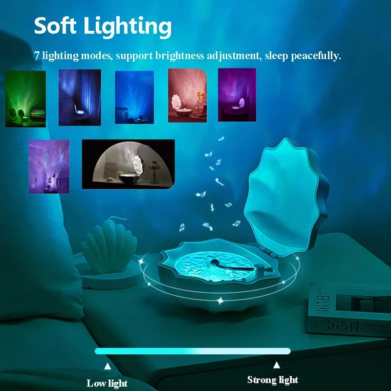 Shell Light Audio Wireless Small Bluetooth Mini Speaker Desktop High Sound Quality Subwoofer