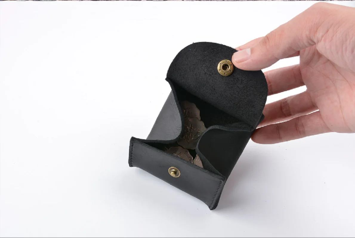 Portamonete In Pelle PU Con Chiusura Automatica - 11x11cm, Per Cosmetici, Cuffie E Piccoli Oggetti - Foto 3