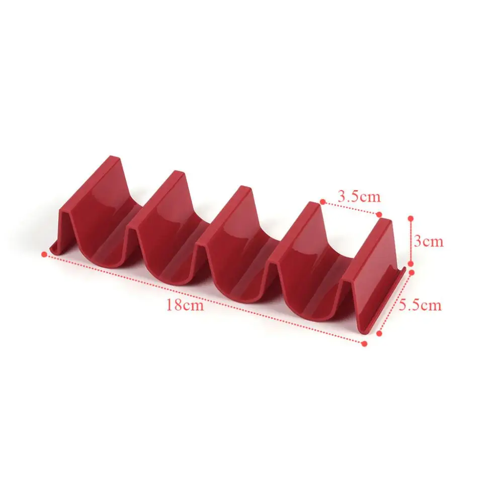 Wave Shape Taco Holders Mexican Food Tray Rack Pizza Hot Dog Tortilla Pancake Stand Holder Multifunction Kitchen Supplies