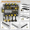 4-layers Iron Tool Shelf Wall Mounted Organizer Tools Shelf Professional Workshop Tool Shelves Holder Drill Storage Bracket 1