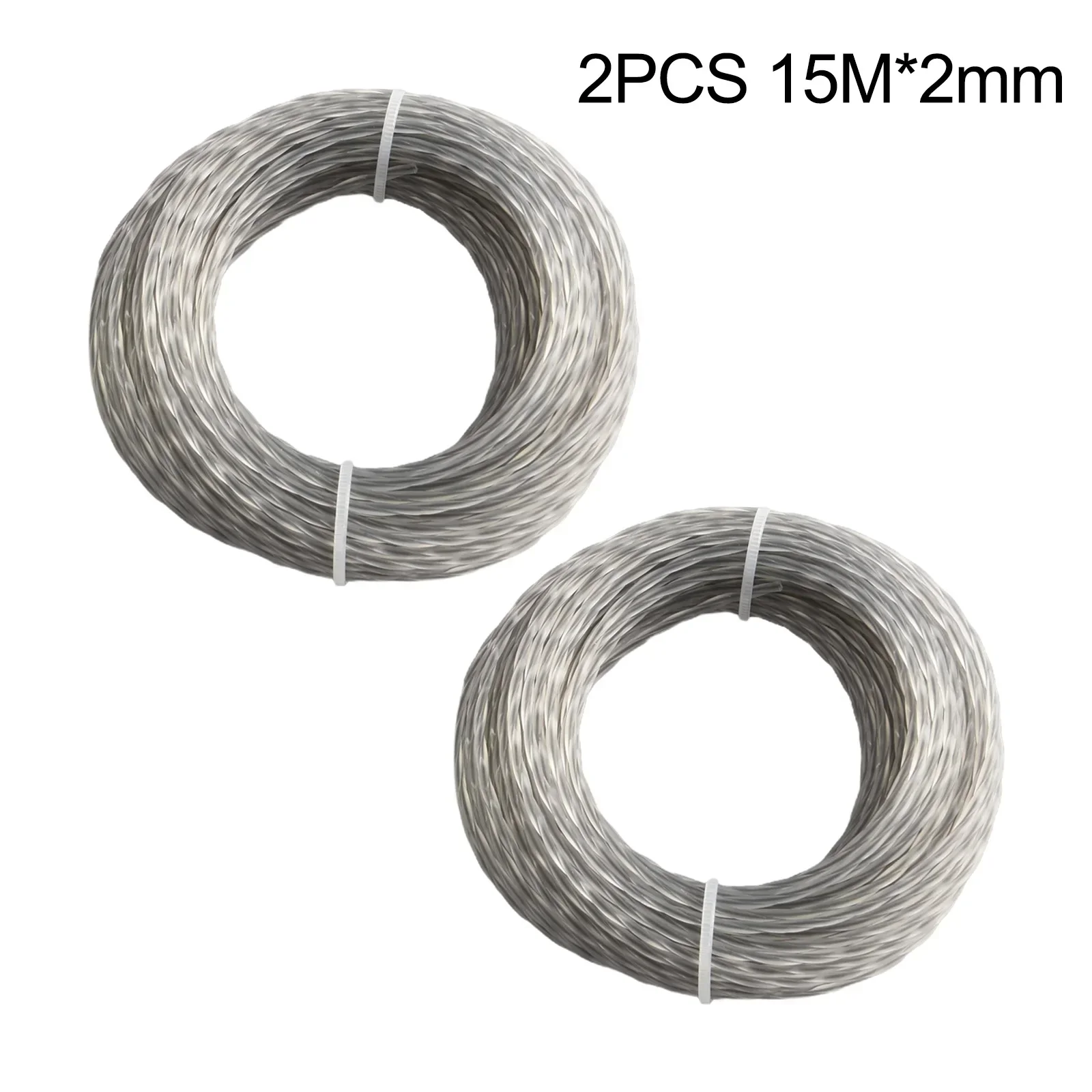 Grass Trimmer Line Trimmer Line 2 Rolls Trimmer Lines 15M (30M) Core-reinforced Grass Trimmer Line 2.0-3.0 Mm X 15m (30m) Nylon Line Spool String Part