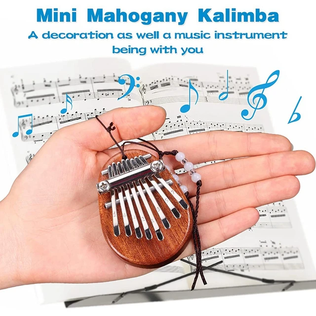 Mini Kalimba à 8 touches en bois Sapele, Piano à pouce Portable, Instrument  de musique, cadeau pour enfants, adultes et débutants - AliExpress