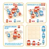 Mini Advanced tic tac toe party board game puzzle Interactive games for family Battle competition Desktop games birthday gift 2