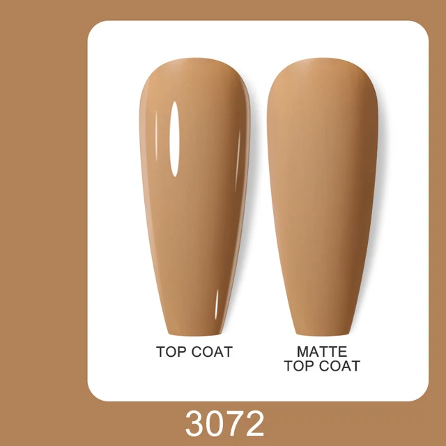 Arte Clavo 15ml Brown Coffee Color UV Gel For Nail Gel Nail Polish Varnish Hybrid Glitter Decoration Base Top Coat Set 3072