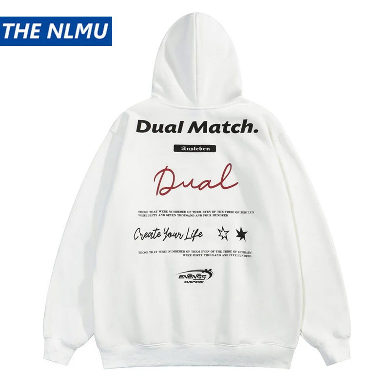 

2023 Men Hoodie Sweatshirt Letter Graphic Printed Hooded Pullover Hip Hop Streetwear Soft Cotton Hoodies Unisex Clothing