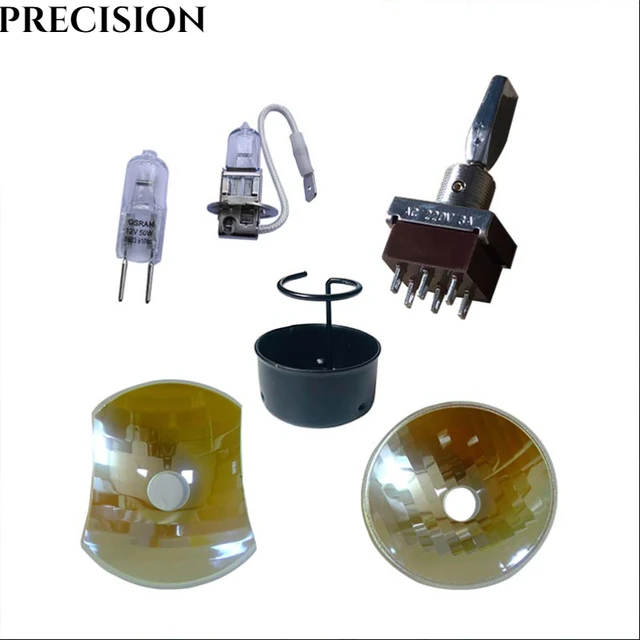 Dental Aksesori Kursi Gigi Cangkang Lampu Halogen Gigi Lensa Reflektif Persegi Suku Cadang Dental Chair Accessories Dentist Tool