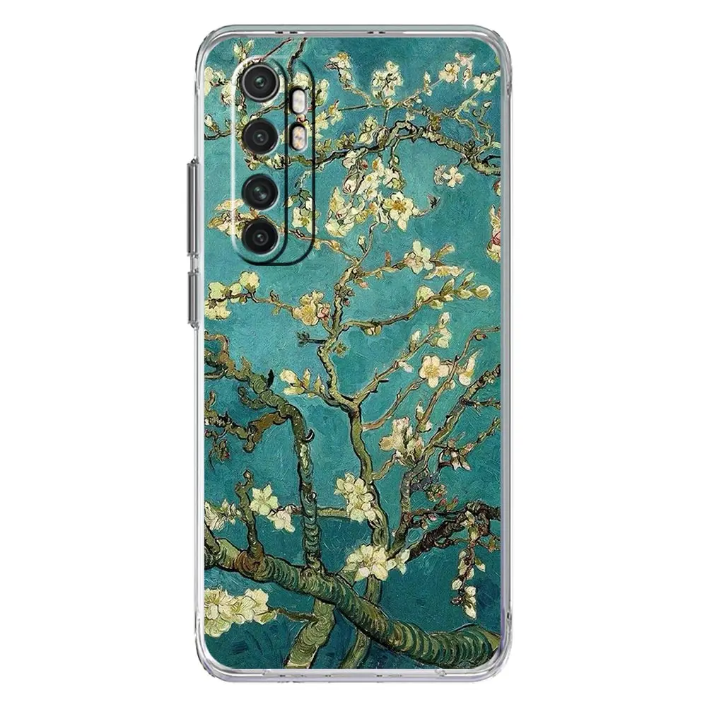 Van Gogh Oil Painting Design Clear Phone Case Cover