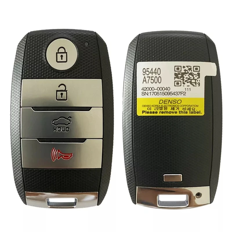 

CN051151 Aftermarket 4 Button Smart Key For Kia Forte 2014 Keyless Entry Remote DST-AES Chip 315Mhz CQOFN00040 FCCID 95440-A7500