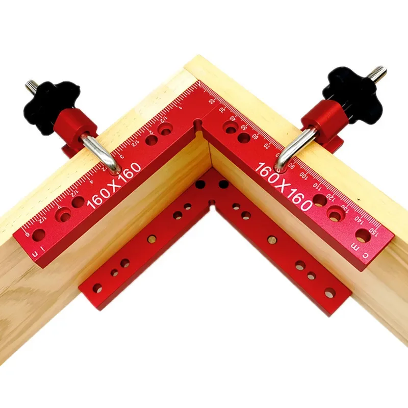 Woodworking Tools Aluminum Alloy Height Gauge 90 Degree Angle Clamping Tool Carpentry Square Ruler Straight Edge Instrument carpenter measuring tool woodworking measuring tool