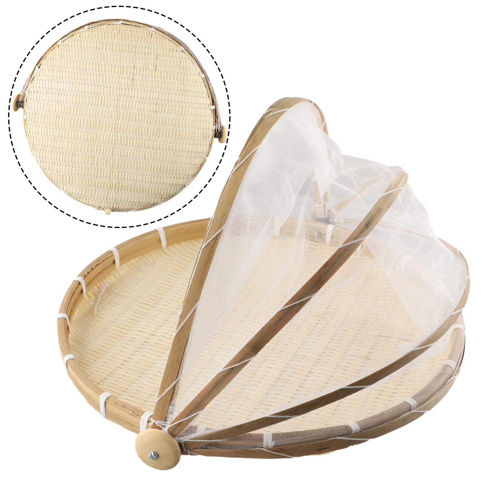 Bamboo Mesh Food Basket 2