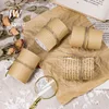 JIANWU 6cm*300cm Retro English Washi Tape Kawaii Version Kraft Paper tape Stationery Cute Journal Collage Masking Tape 1