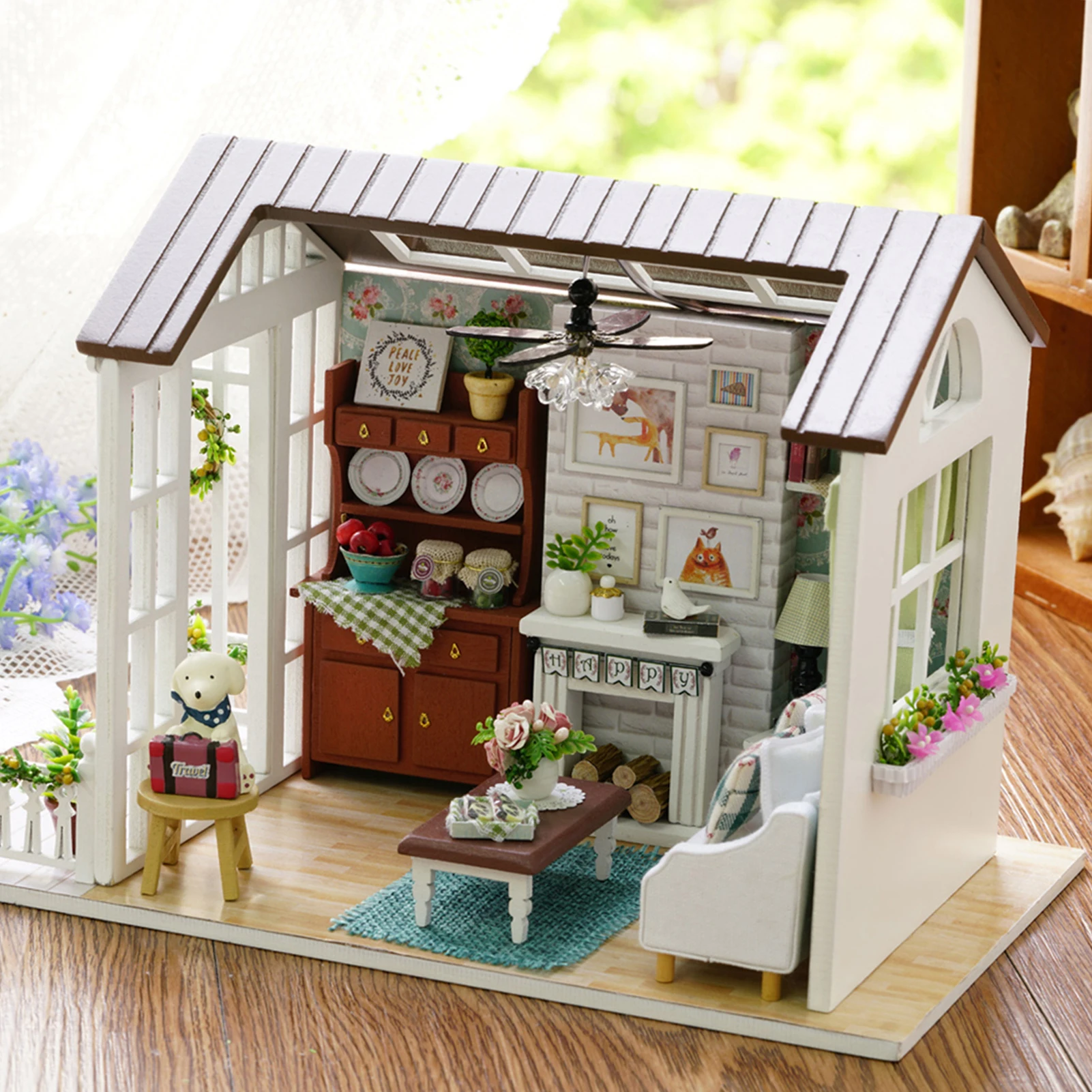 TOYANDONA – Mini Chaise En Bois Pour Maison De Poupée – Meuble Artisanal Déco 8,3cm, Scènes Modernes, Accessoire Miniature