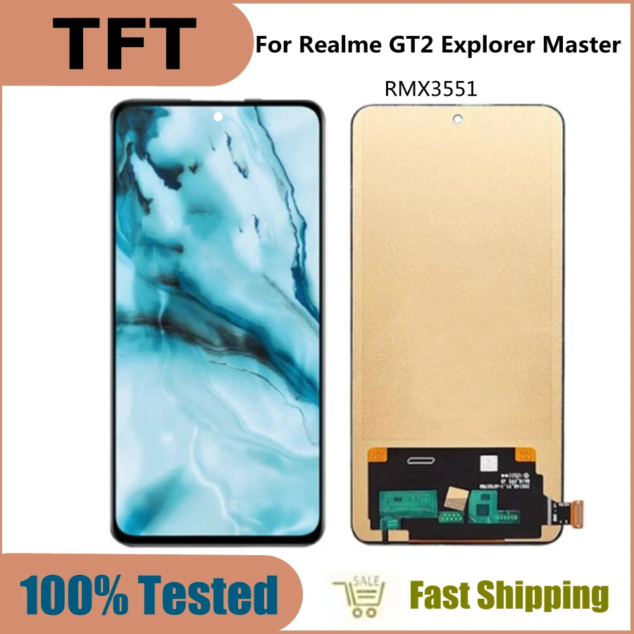 Tft Per Oppo Realme Gt2 Explorer Master Rmx3551 Display Lcd Touch Screen Digitizer Assembly Per Realme Gt 2 Master Explorer Lcd