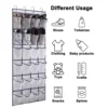 24pocket Hanging shoe rack organizer Over the Door Shoe Organizer Large Breathable Mesh Pockets slippers organizer shoe storage 3