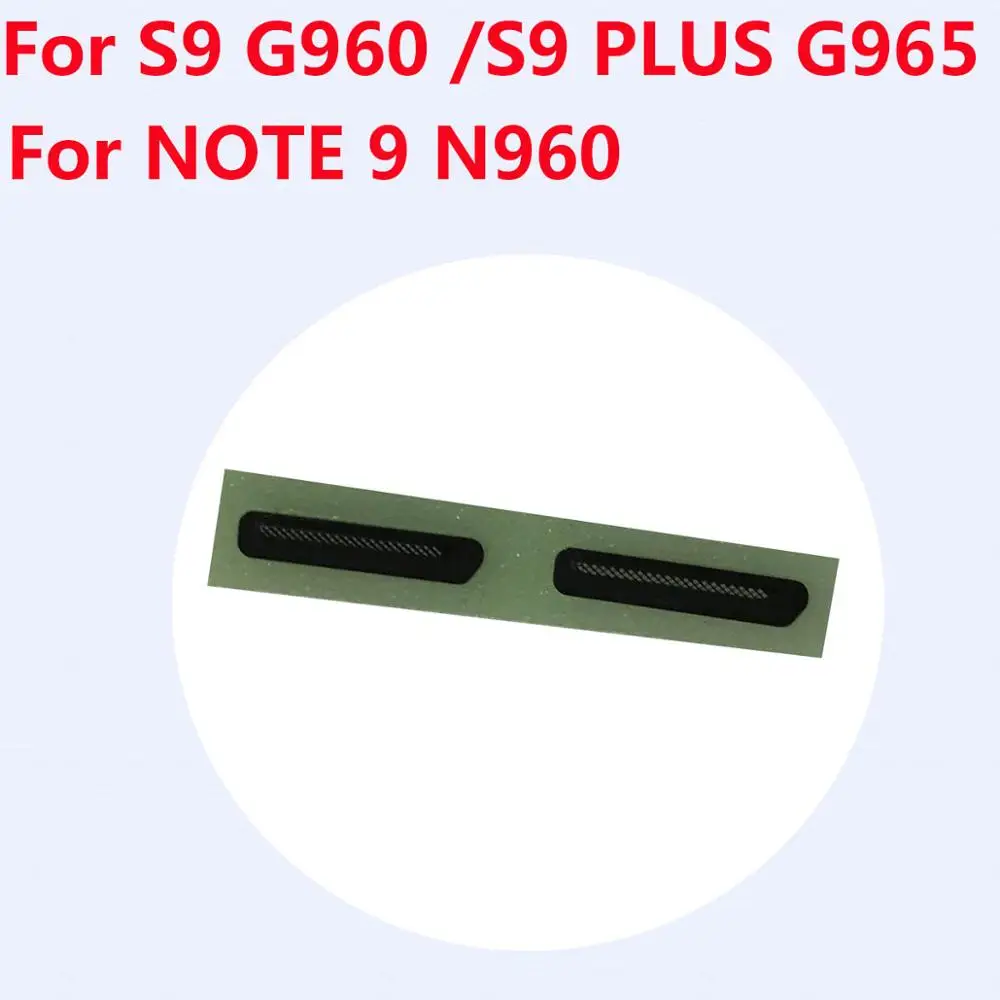 2PCS For Samsung Galaxy Note 9 N960F N960 N960U N960FD /S9 G960 G965 S9 Plus G960FD G965FD Metal Ear Speaker Mesh Cover Black