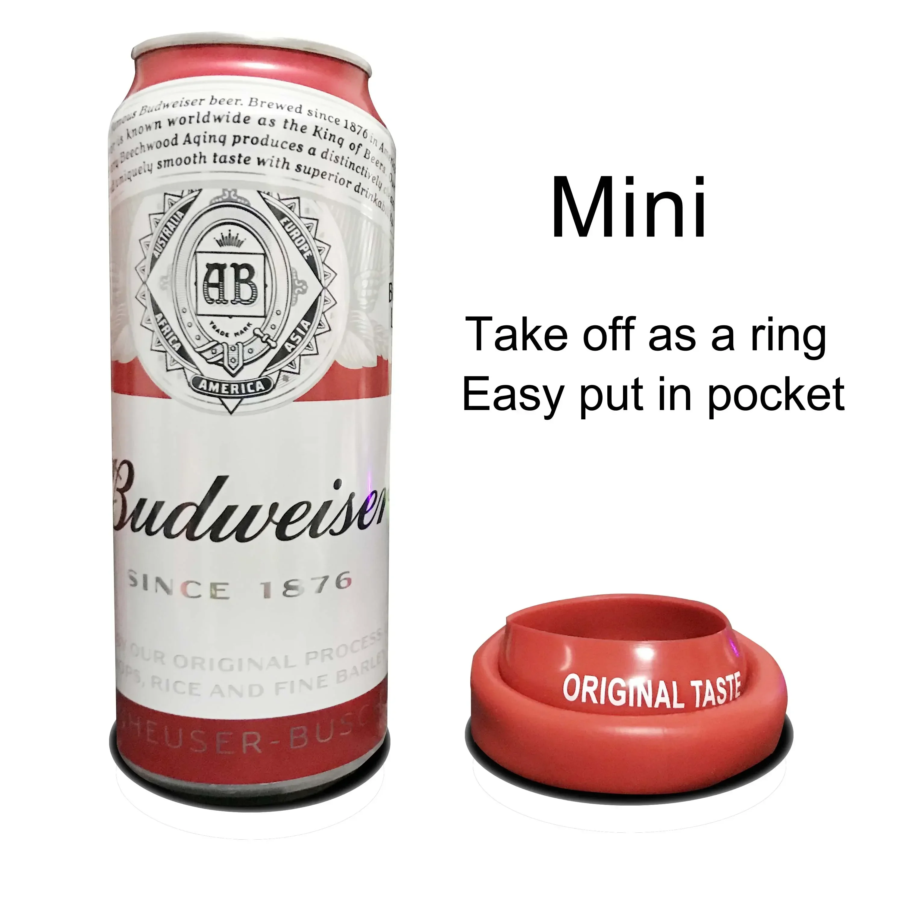 Beer Can Cover Silicone Bottle Sleeve Hide Can Case For 330ml to 500ml cans Golf Basketball Park Beach