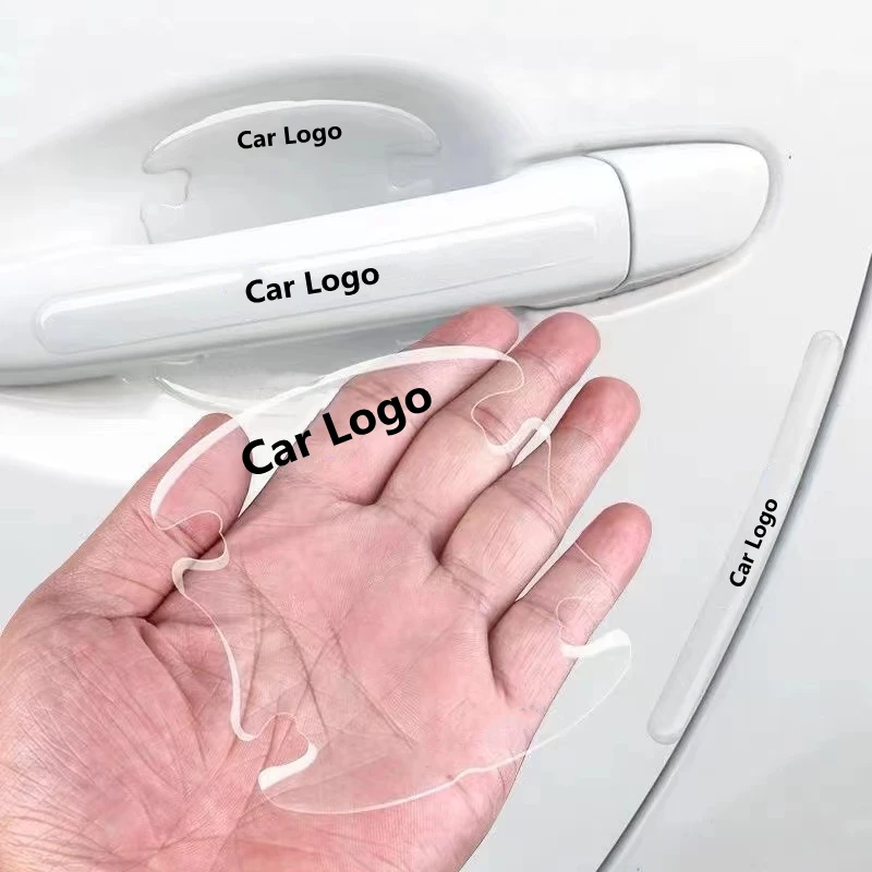 

Car Door Handle Bowl Scratch Protector Universal Invisible Stickers Rearview Mirror Protection Strip For Car Auto Accessories