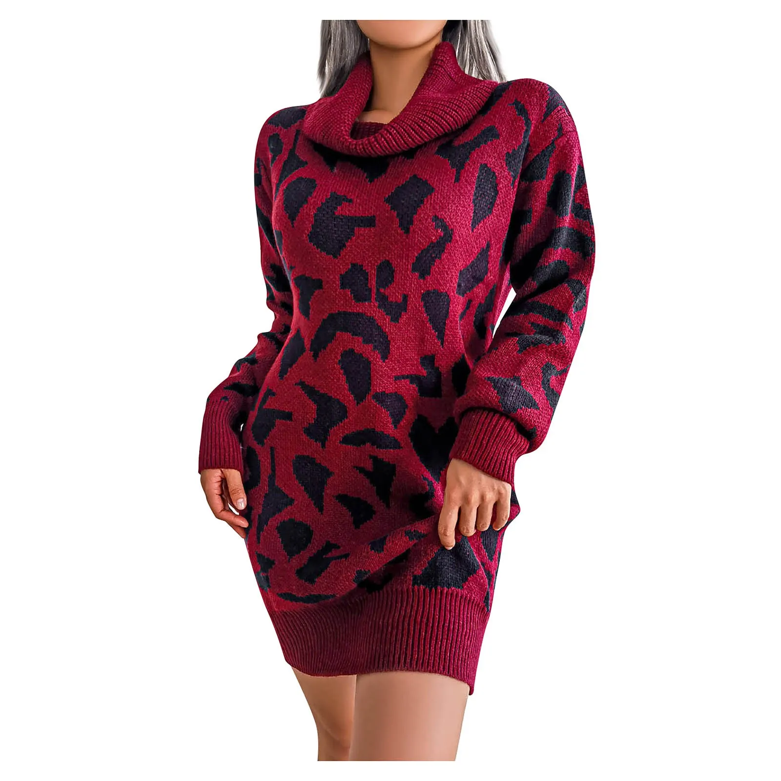 Tanio Moda Mini sukienka seksowny sweter sukienki Vestidos