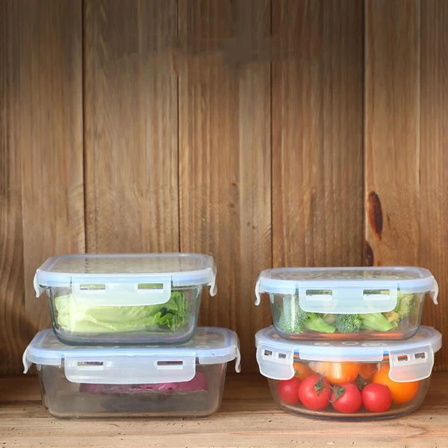 Glass Lunch Containers 3 Compartments  Glass Meal Prep Containers Dividers  - Lunch Box - Aliexpress