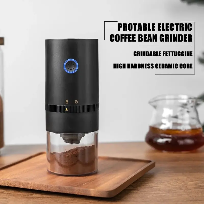 Portable Electric Coffee Grinder Nuts Grains Pepper Coffee Bean Grinder USB Grinder Machine Home