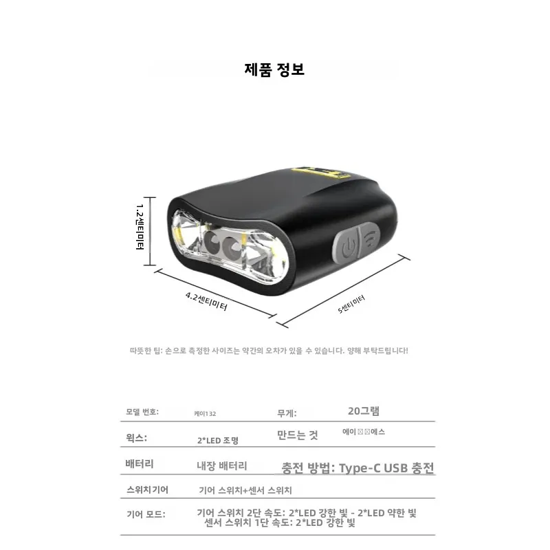 ZHAOZHANGX LED 밝은 초강력 야간 충전 낚시 미끼용 모자 챙 헤드..