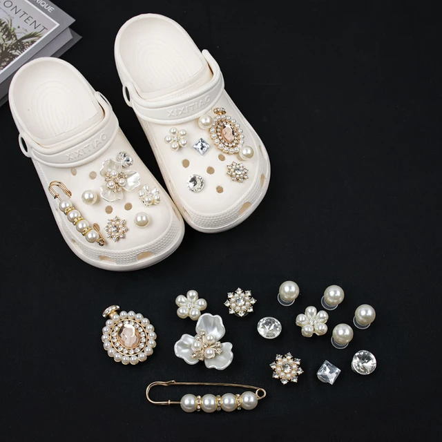 Rhinestone Croc Charms Designer DIY Vintage Fashion Clogs Shoes