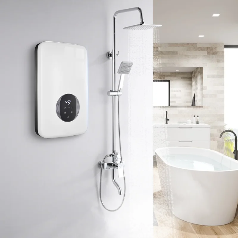 4500W Wifi Bathroom Electric Geyser Intelligent Instant Electric Hot Water  Heater Tankless Shower Geyser Electric - AliExpress