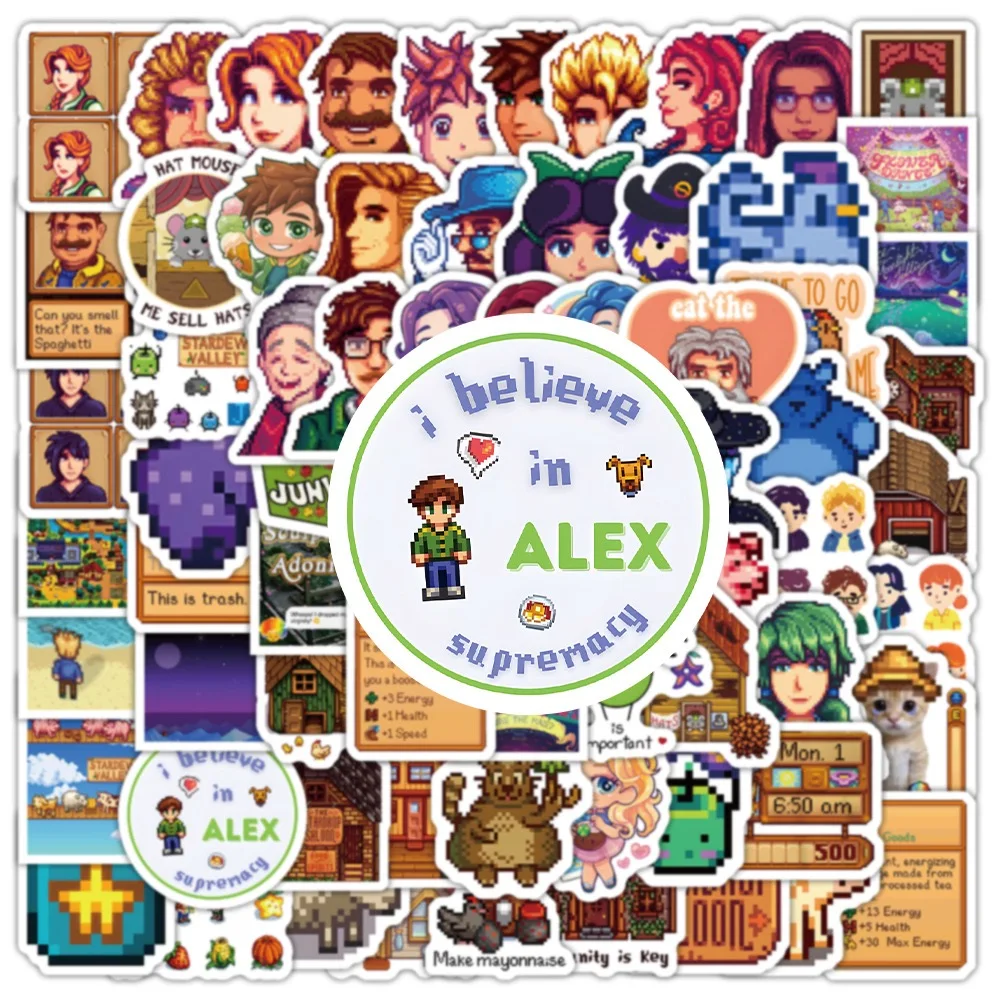Stardew Valley Chicken Graffiti Decorative Sticker Pack - Perfect for Laptop, Phone, Scrapbook, and Luggage