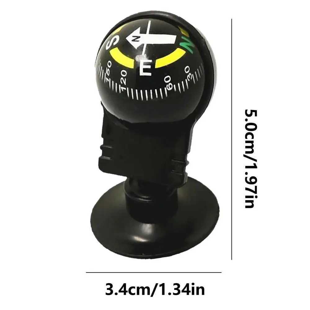 Adjustable Dashboard Mounted Navigation Compass for Automotive and Hiking