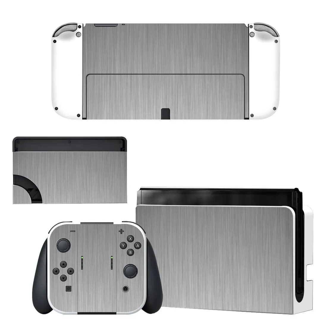 Full Body Protective Cover Skin Decal Compatible Nintendo Switch Oled Game Console Controller Decor 1set Starry Colorful Sticker 