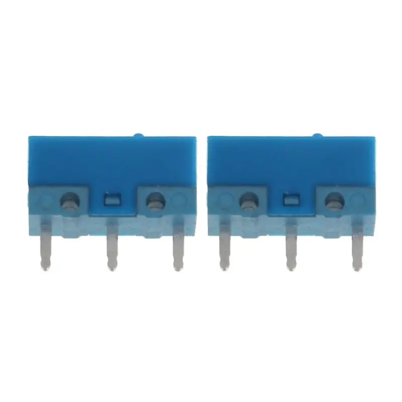 

2Pcs Original HUANO Mouse Micro Micro Button Mouse Microswitch 50 Million Life 3 Pin Blue Dot 70g 0.74N Dropship