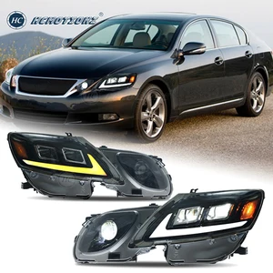 HCMOTIONZ LED Headlights for Lexus GS300 /350/430/460/450h 3th Gen 2006-2011 DRL Start up Animation Car Rear Lamps Assembly