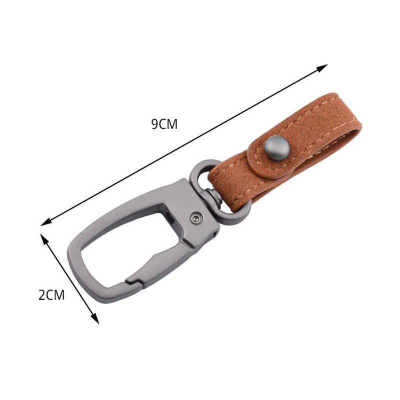 Handmade Leather Keyring - Retro Cowhide Key Holder & Organizer