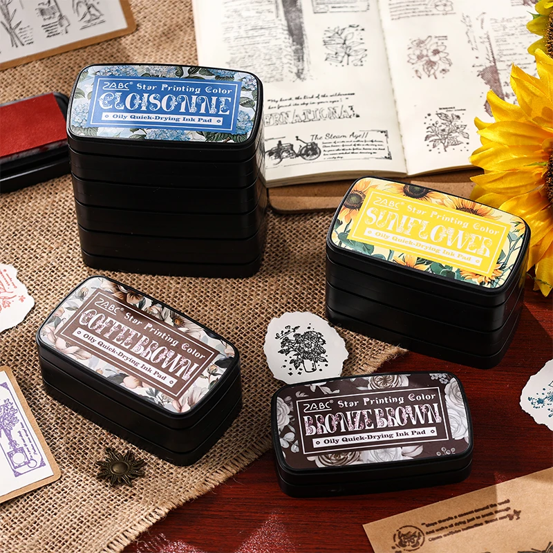Ink Pad Colorfull Multicolor Planner Stamps Art Scrapbook Student Supplies Self Ink Stamp School Accessories Stationery