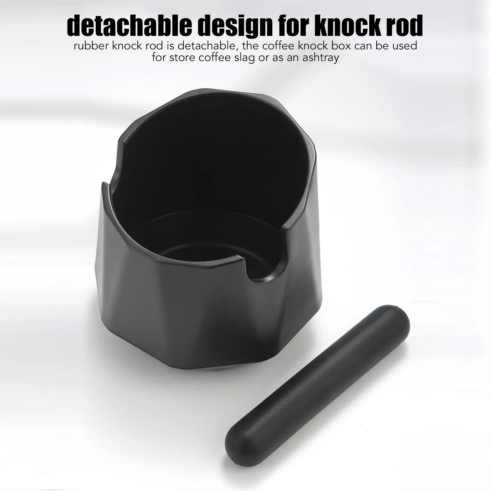 Coffee Knock Box Reduce Noise Coffee Grind Dump Bin for Kitchen