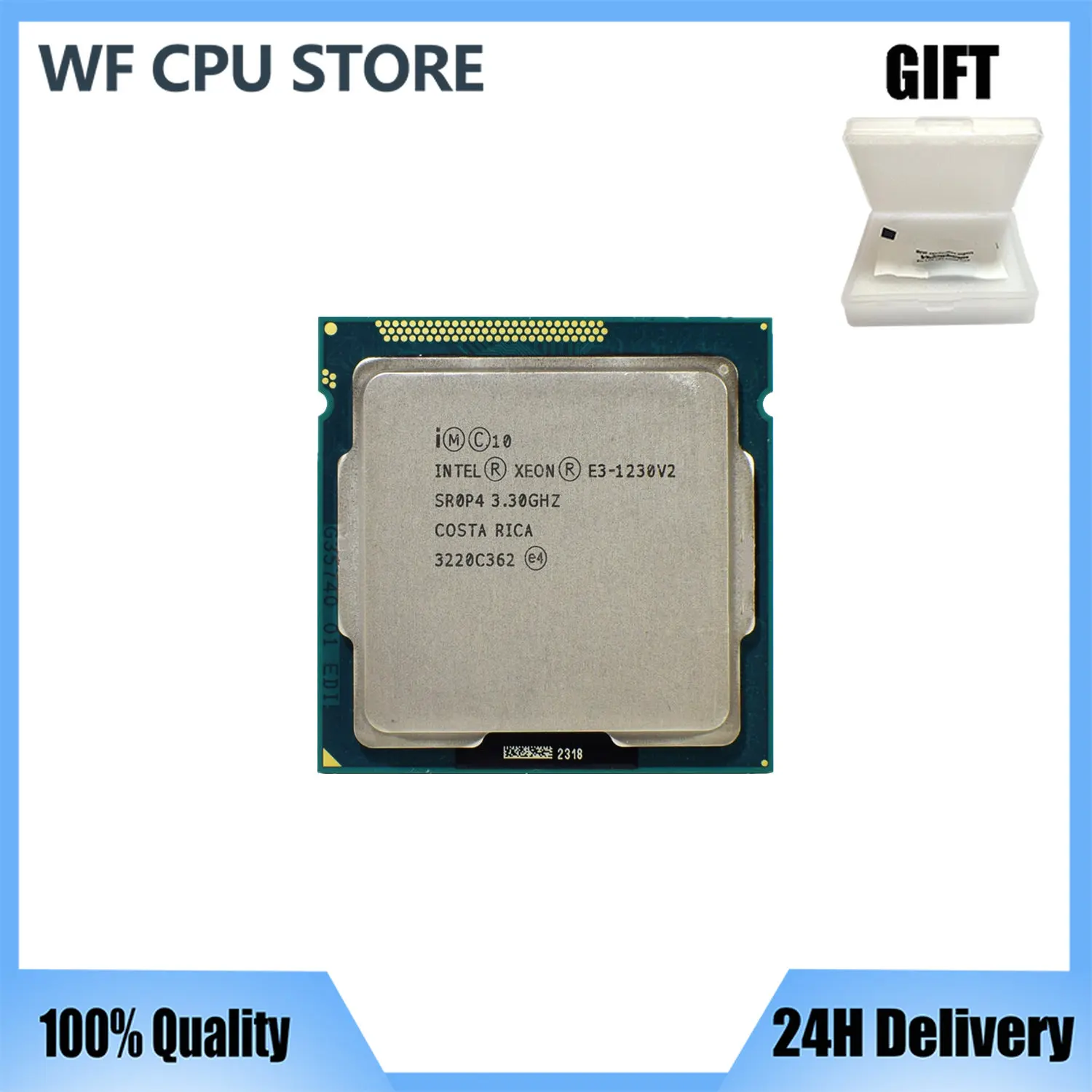 Intel Xeon v2 E3 1230 E3 E3 1230v2 1230 v2 3.3 GHz Quad Core Processor ...