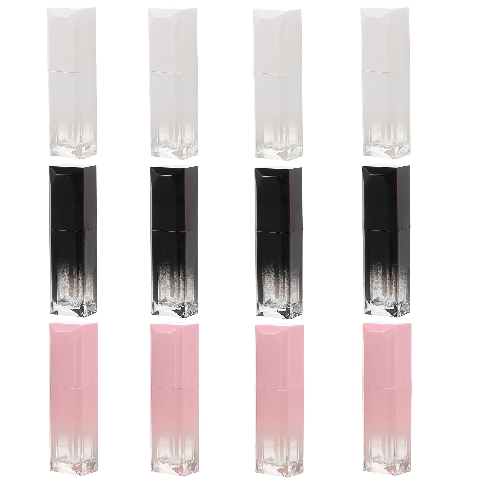 

12 Pcs Lip Gloss Tube Lip-glaze DIY Tubes Gradient Lipstick Bottle Honey Empty Abs