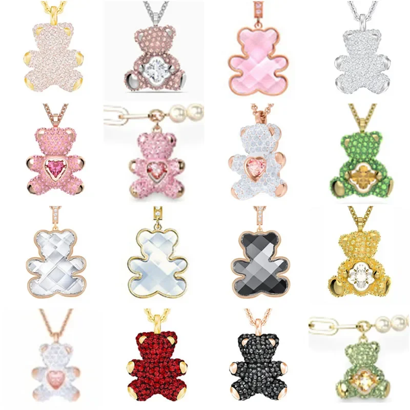 

S Cute Pig Bull Cow Bear Christmas Ornament 2023 Beautiful Jewelry Set Women's Necklace Bracelet Earrings Girls Jewelry Gift