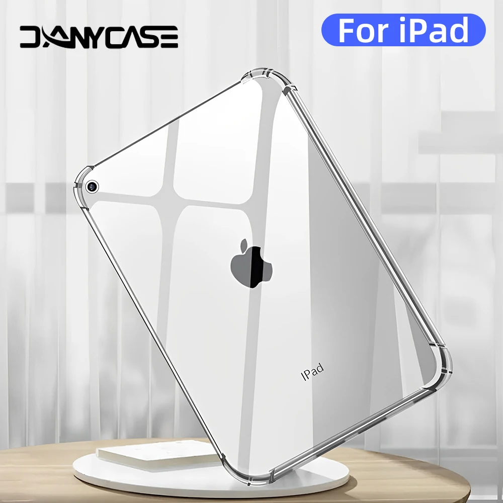 Transparent TPU Tablet Case Cover - Clear Protective Sleeve
