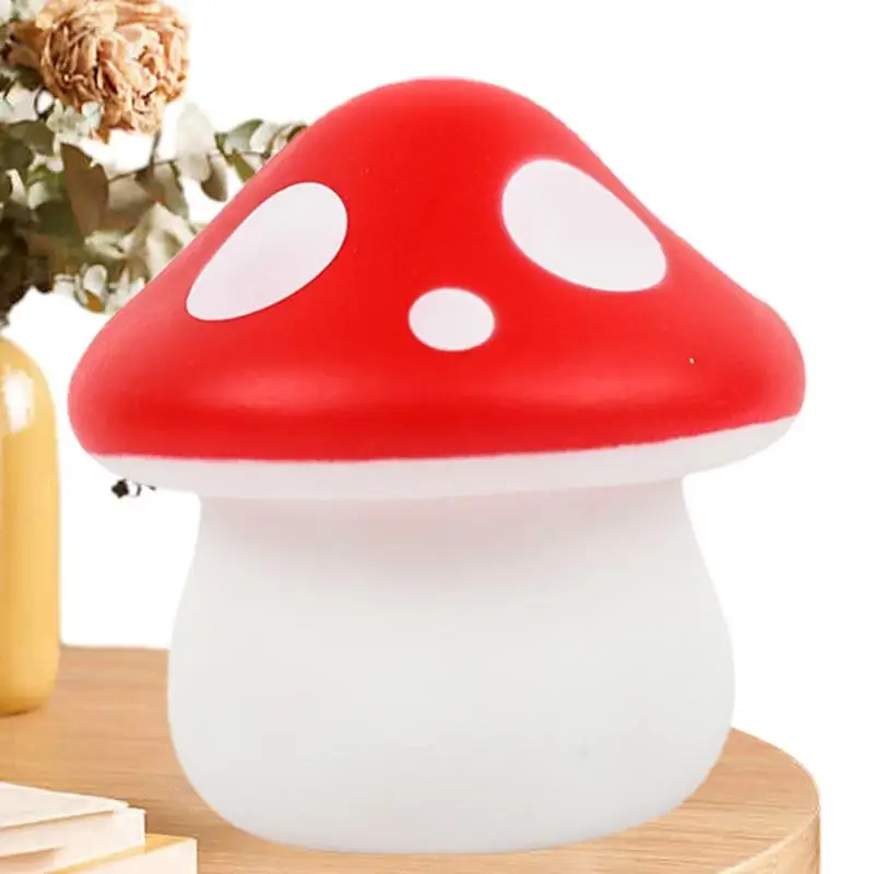 

Vintage Mushroom Night Lights Bedside Nightstand Table Lamp Energy Saving Wake Up Lamp Led Night Light for Children Boys Girls