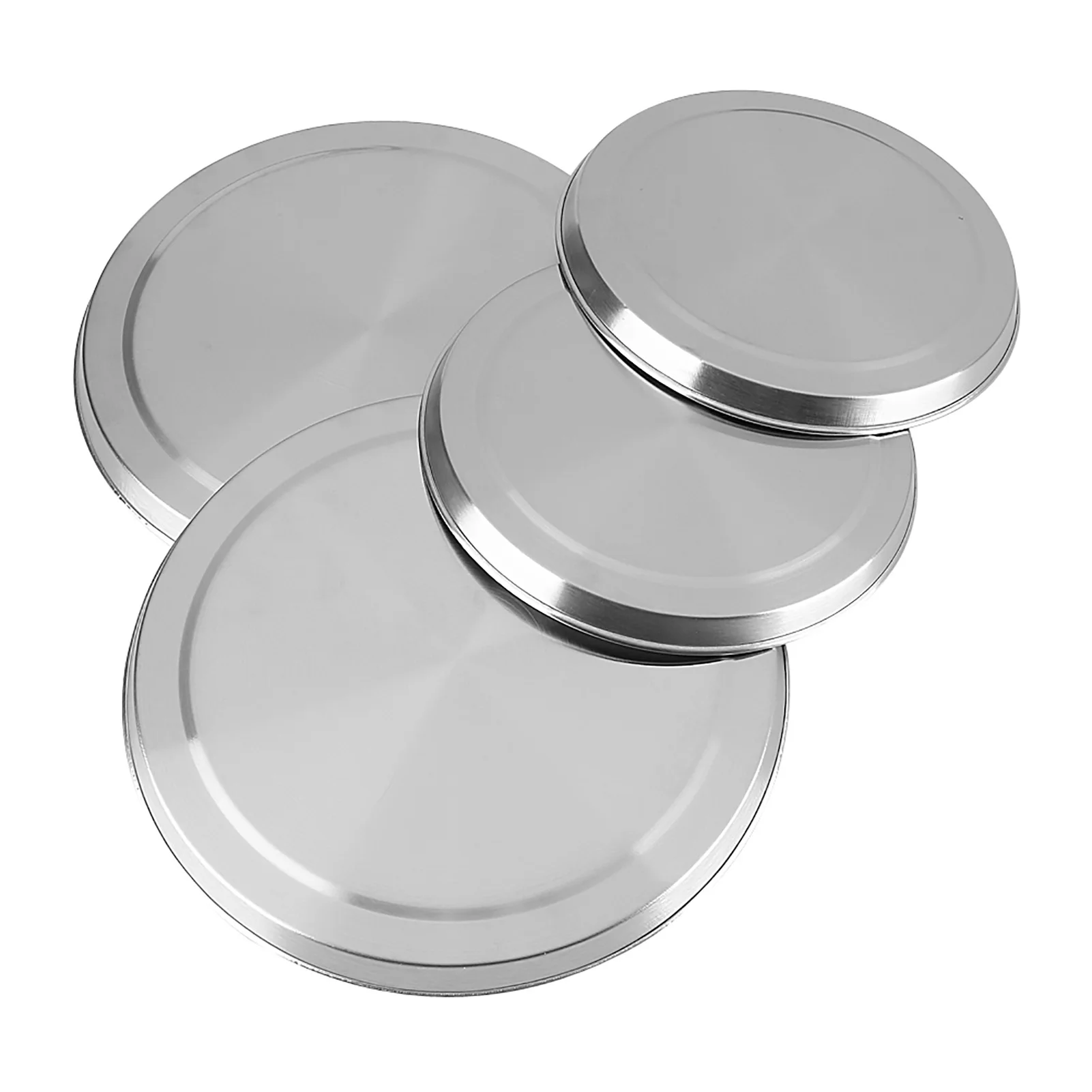 Gas Stove Accessories 4Pcs Stove Top Cover 17cm 21cm Diameter Stainless Steel Kitchen Stove Top Burner Covers Cooker Protection for Home Kitchen