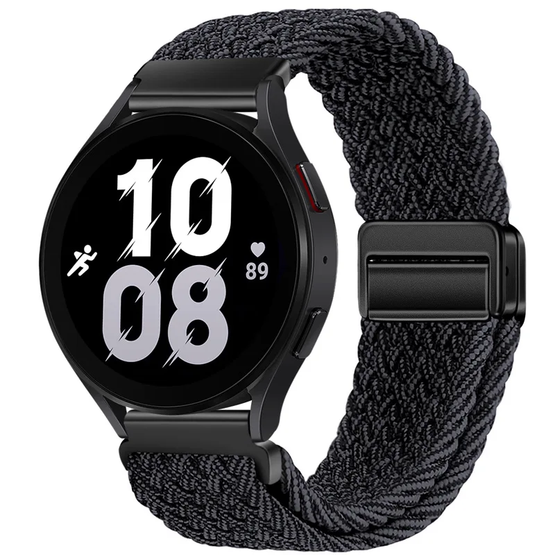Nylon Braided Loop Strap Bracelet Band - Adjustable and Stylish, 20mm/22mm