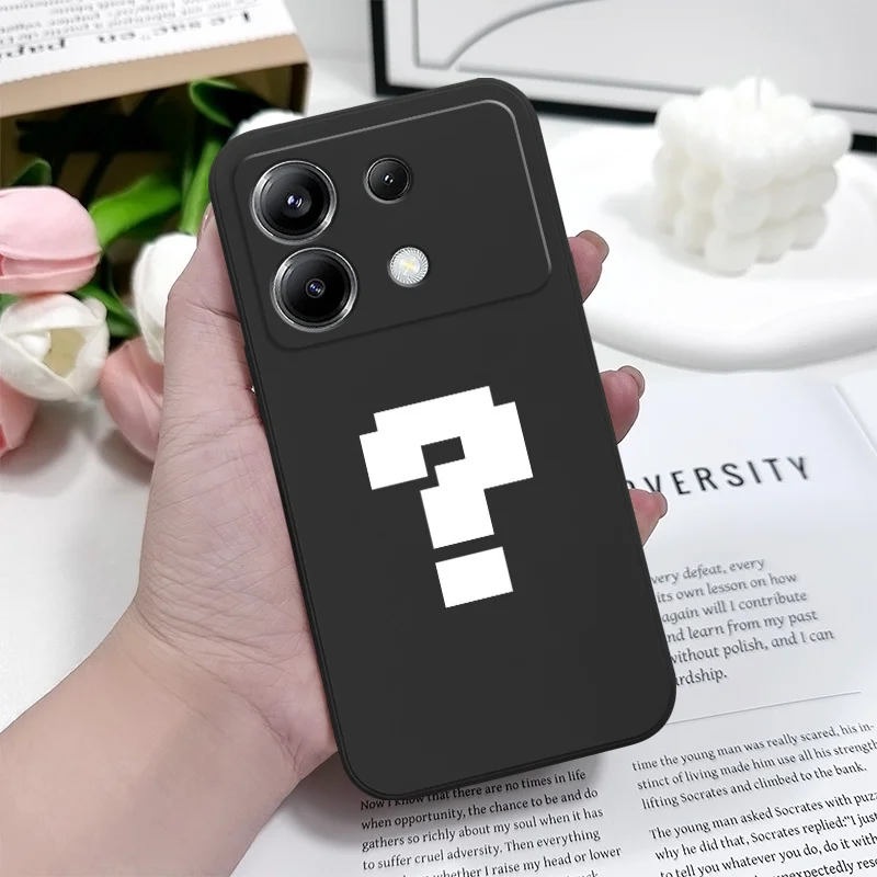 Vibrant Pixel Question Silicone Phone Case Cover