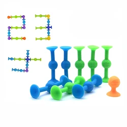 Pop Little Suckers Assembled Suction Cup TPR Mini Darts Educational Building Block Toy Gifts For Girl Boy Adults Fun Board Game