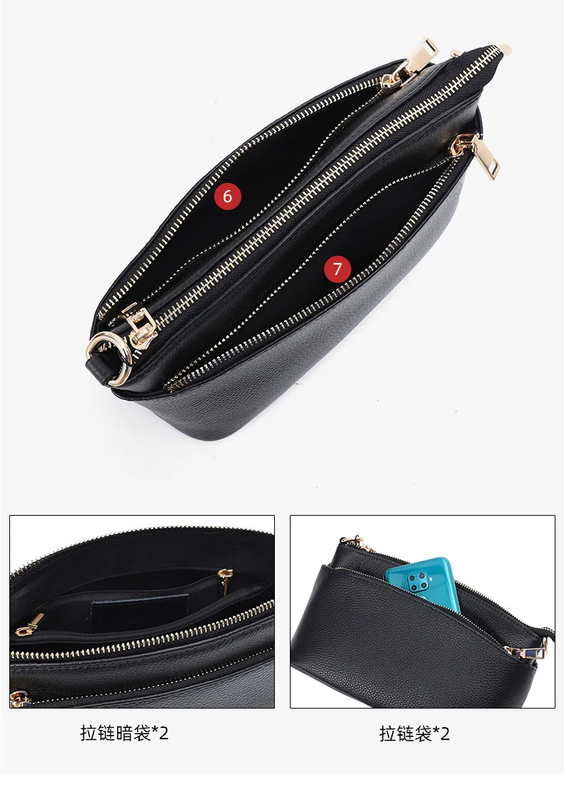 Genuine Leather Crossbody Bag for Women