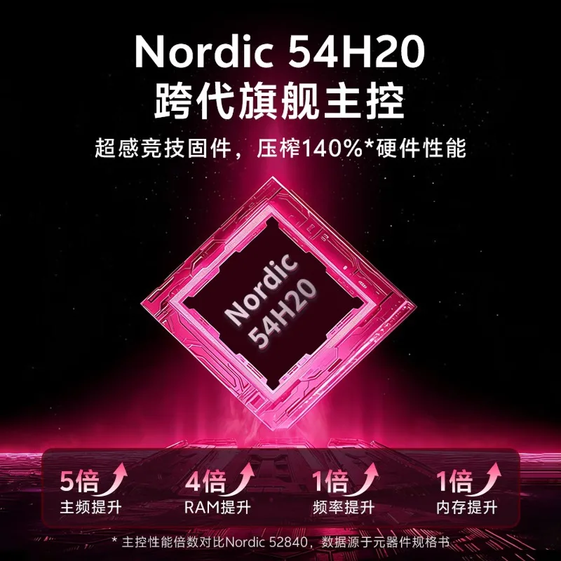 Dareu AE7 마우스 Nordic 54H20 듀얼 8K 무선 충전 도크 인체공학적 경량 디자인 낮은 대기 시간 게이밍 마우스 게이머 선물