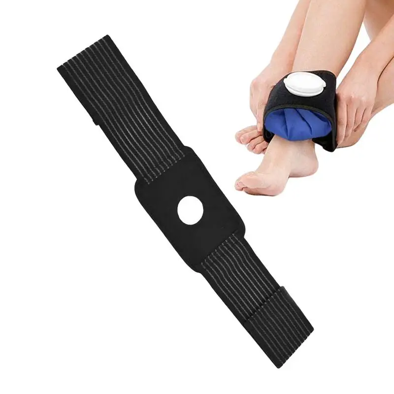 Ice Bag Strap Sprain Recovery Ice Bag Strap Adjustable Breathable Elastic For Neck Ankle Thighs To Hold Icepack On
