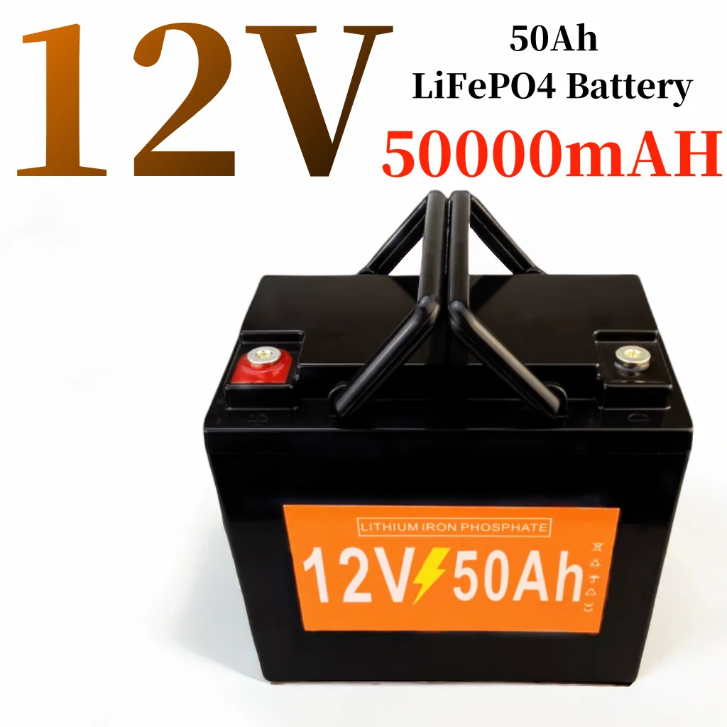 

Power bank 12 50Ah LiFePo4 rechargeable battery, suitable for various electronic devices, energy storage, etc