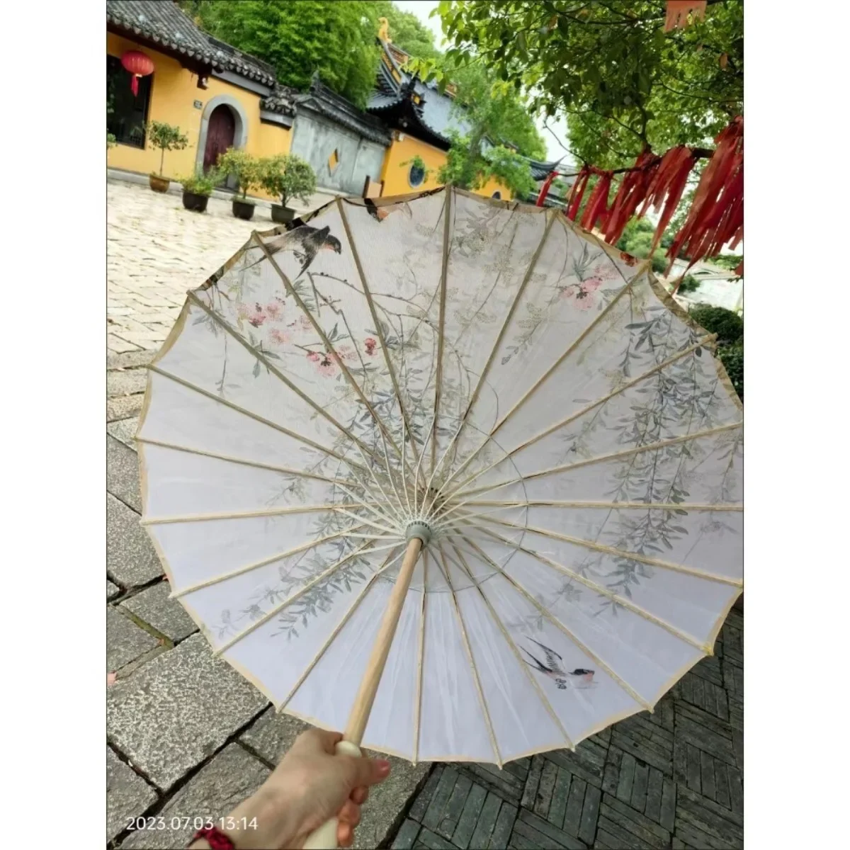 Oil Paper Umbrella Chinese Style Dance Decoration Cosplay Wind Resistant Craft UV Paraso